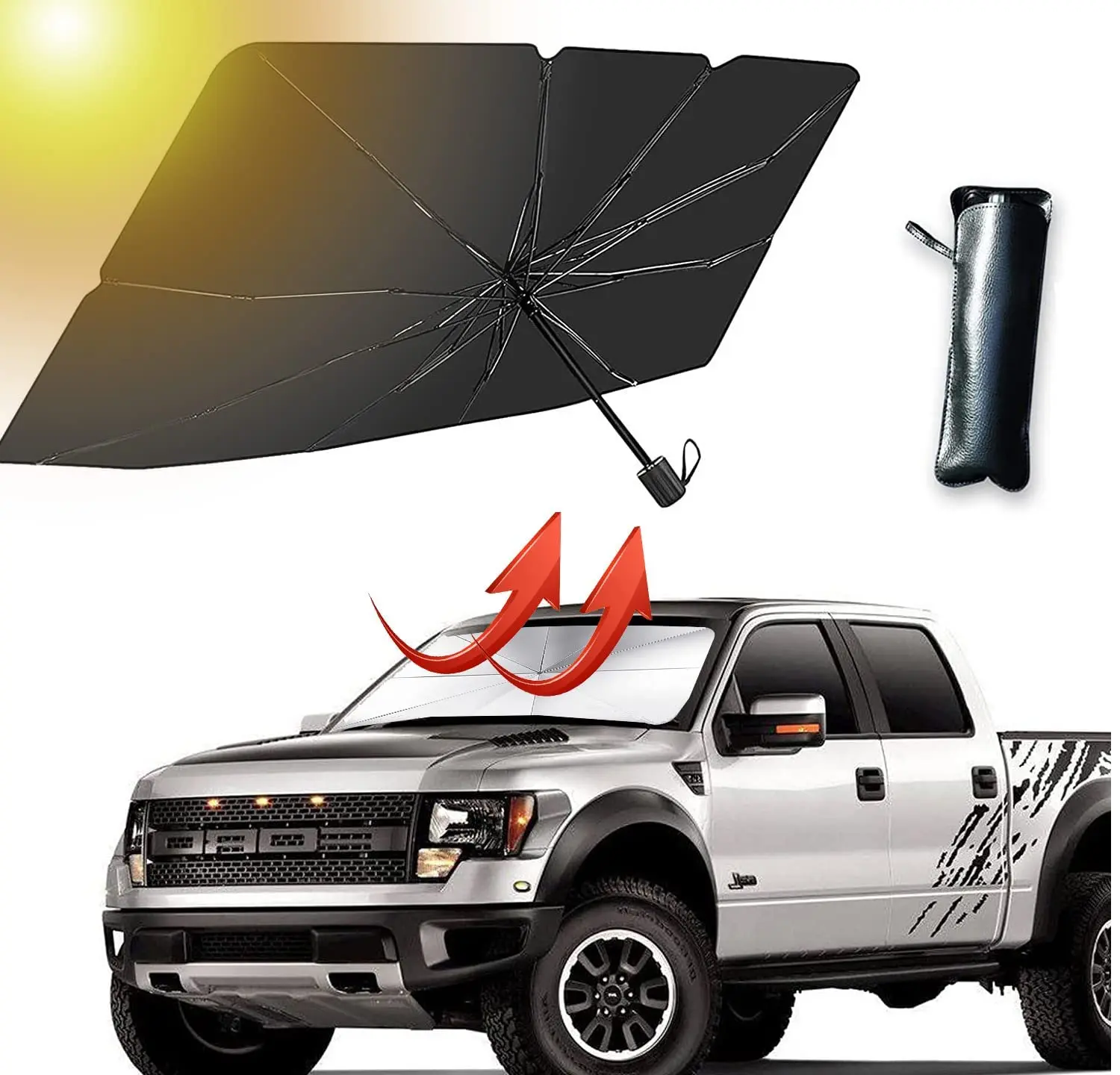 Custom Car Windshield Sun Shade Umbrella Foldable,Sun Shade For Car