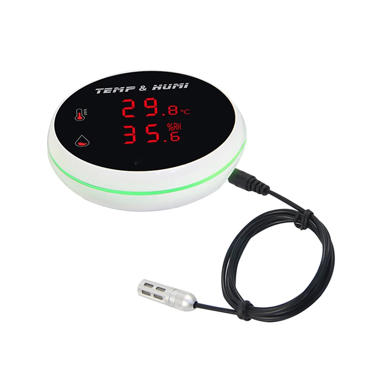 1pc Tuya Digital Wifi Temperature And Humidity Sensor With