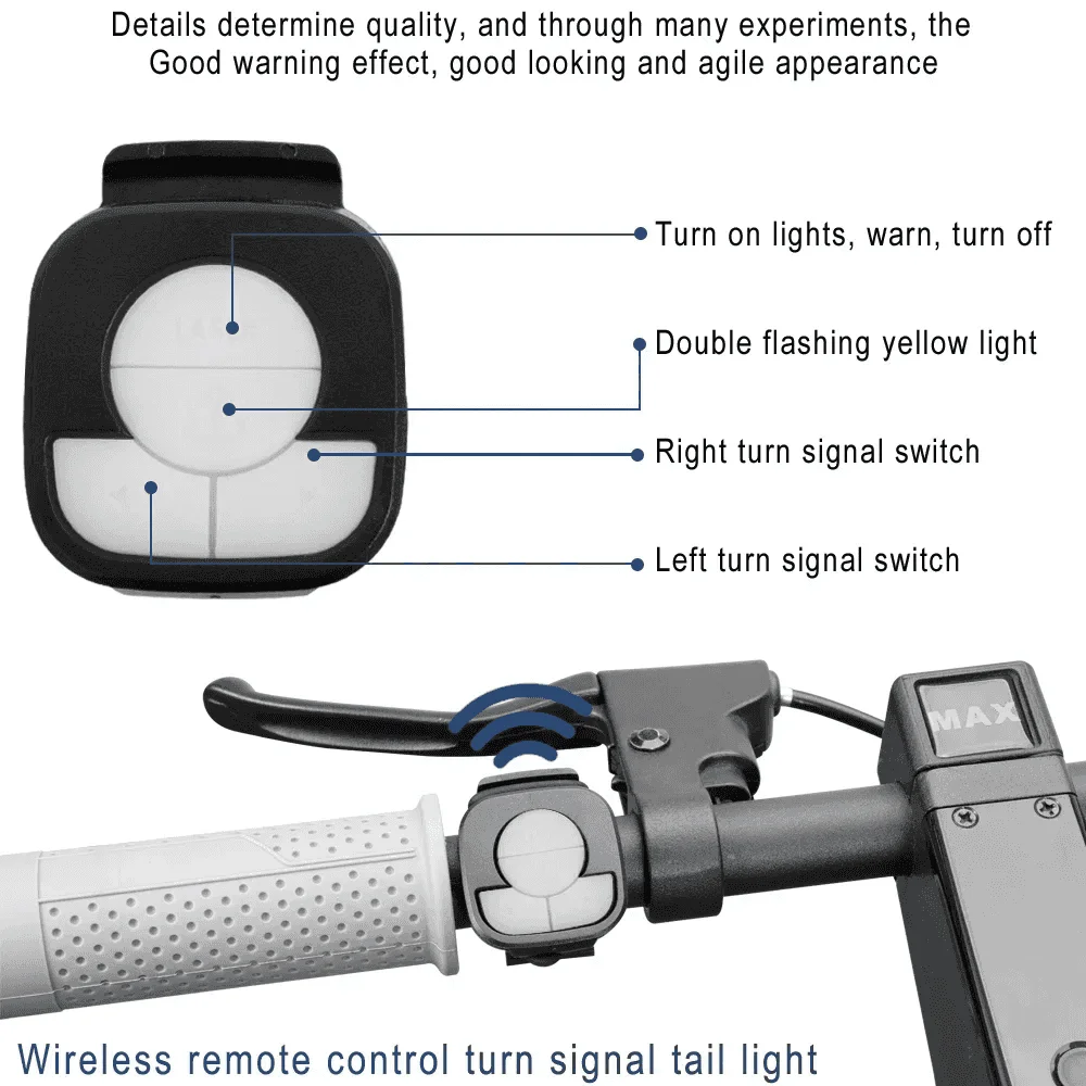 Universal handle grip touch signal Lights For iscooter xiaomi ninebot scooter patinete electrico