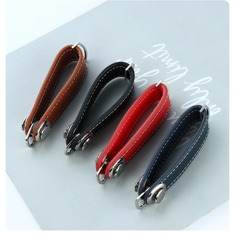 Multifunction Leather Key Organizer Holder With Smart Carabiner_voghion.com