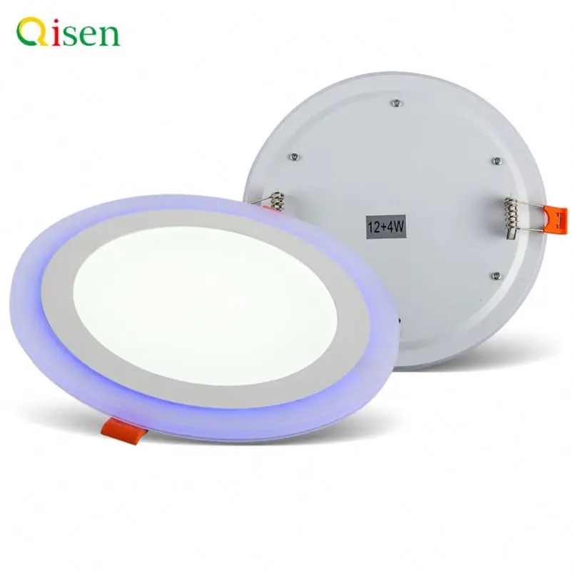 Famous Brand Recessed Rgb Round Dual Color Led Panel Light