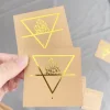 Kraft card with gold foil stamping