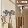 Six-claw rotating suction cup hook - translucent gray *3