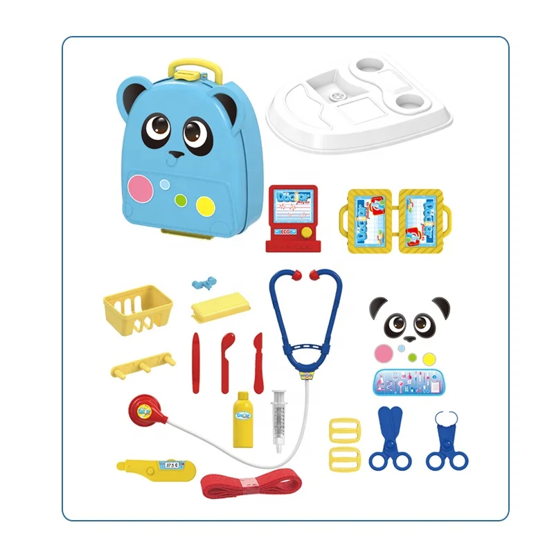 
 Экологичная детская развивающая игрушка, портативный рюкзак, медицинский набор, ролевые игрушки для детей  