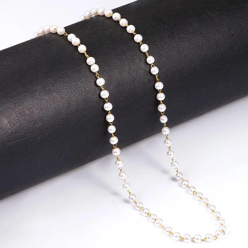 Designer Minimalist Necklace Pendant Double Stainless Steel Chain Necklace Body Jewelry Findings