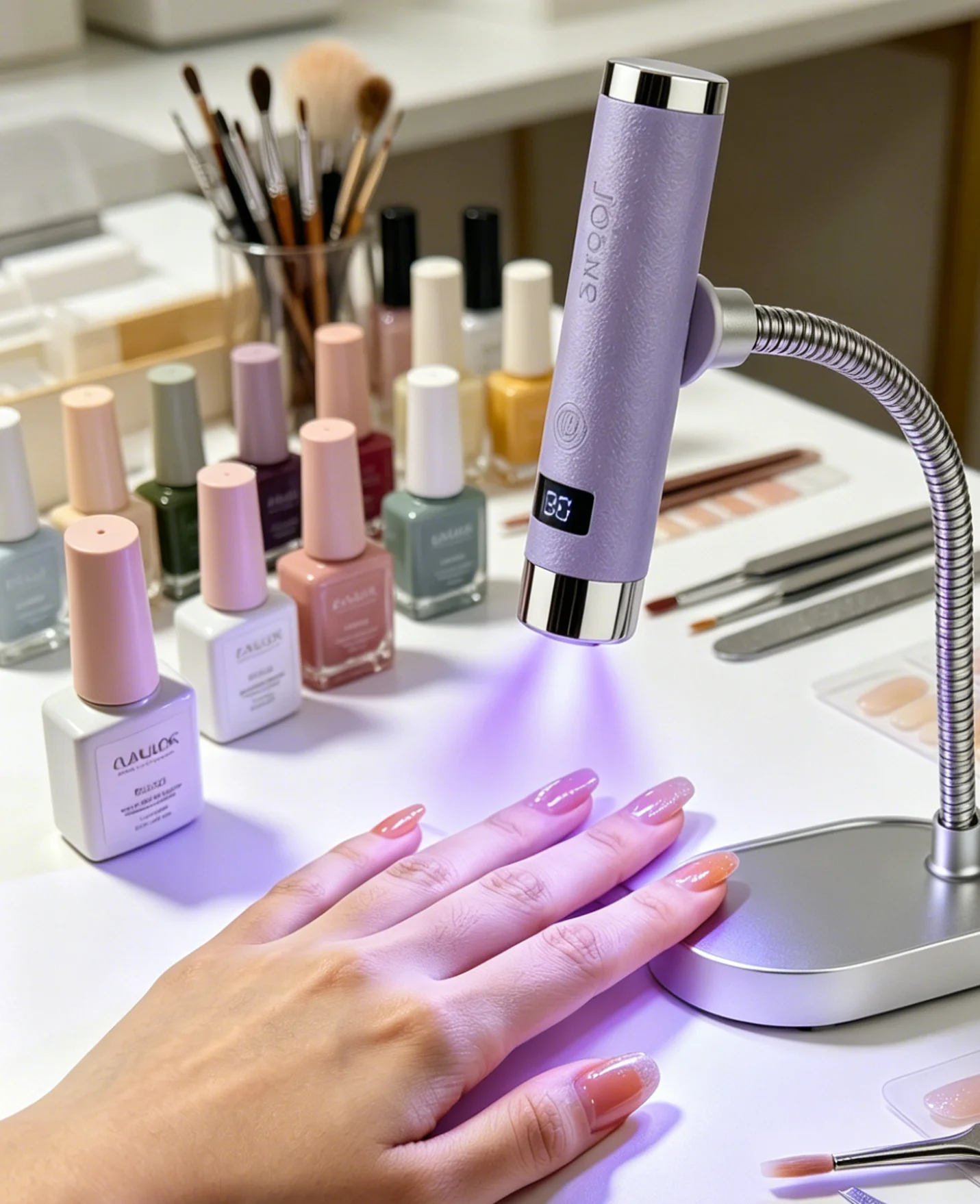 SNRQI Mini AI Sensor UV LED Nail Lamp G1 - Fast Cure Gel Nail