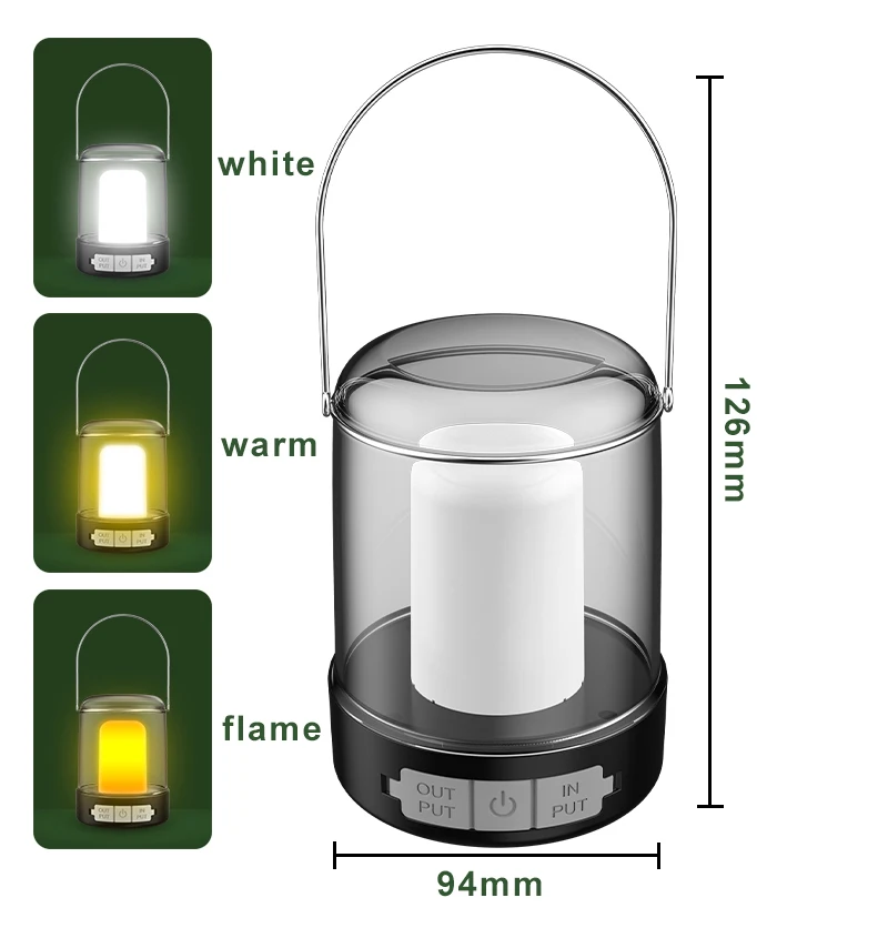 retro vintage ultra portable waterproof rechargeable multi-function LED camping light lamp outdoor Survival Lantern lights details