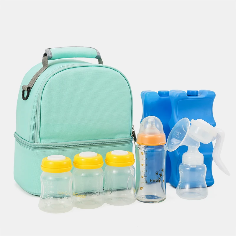 breastmilk cooler bag double layer insulated