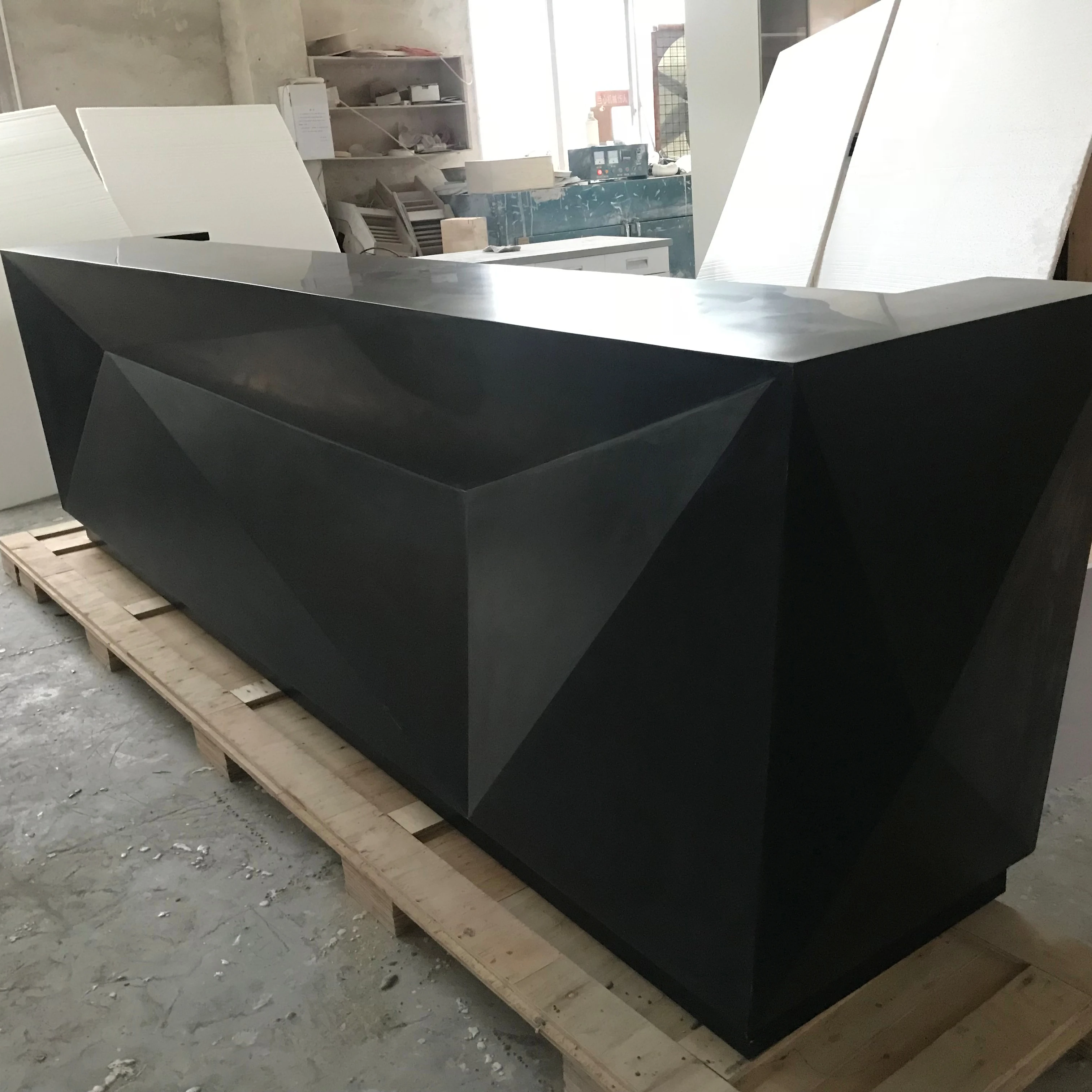 Cheap Acrylic Stone Small Home Restaurant Juice Bar Furniture Counter Design