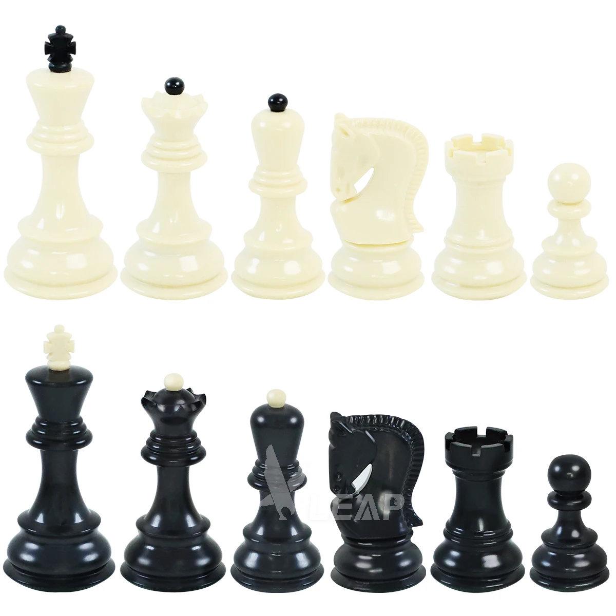 20-Inch Rubber Chessboard with FIDE Digital Clock 9.7cm ABS Triple Weighted Pieces A5 100 Scorebook-Complete Chess Combo Set