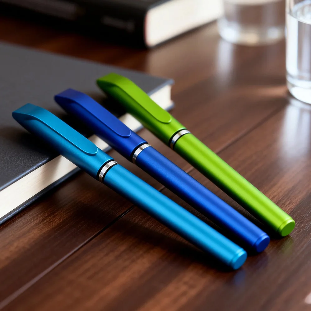 Canetas de tinta gel multicoloridas de plástico, baratas e em grande quantidade, com logotipo personalizado OEM impresso para artigos de papelaria._voghion.com
