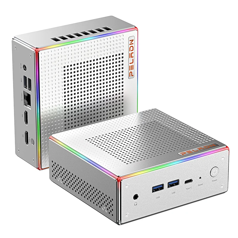 PELADN HA-4 ベアボーン（Ryzen 7 7735HS）動作確認済 PELADN HA-4 RGBデザインミニPC、AMD 7 7735HS、最大64G RAM対応