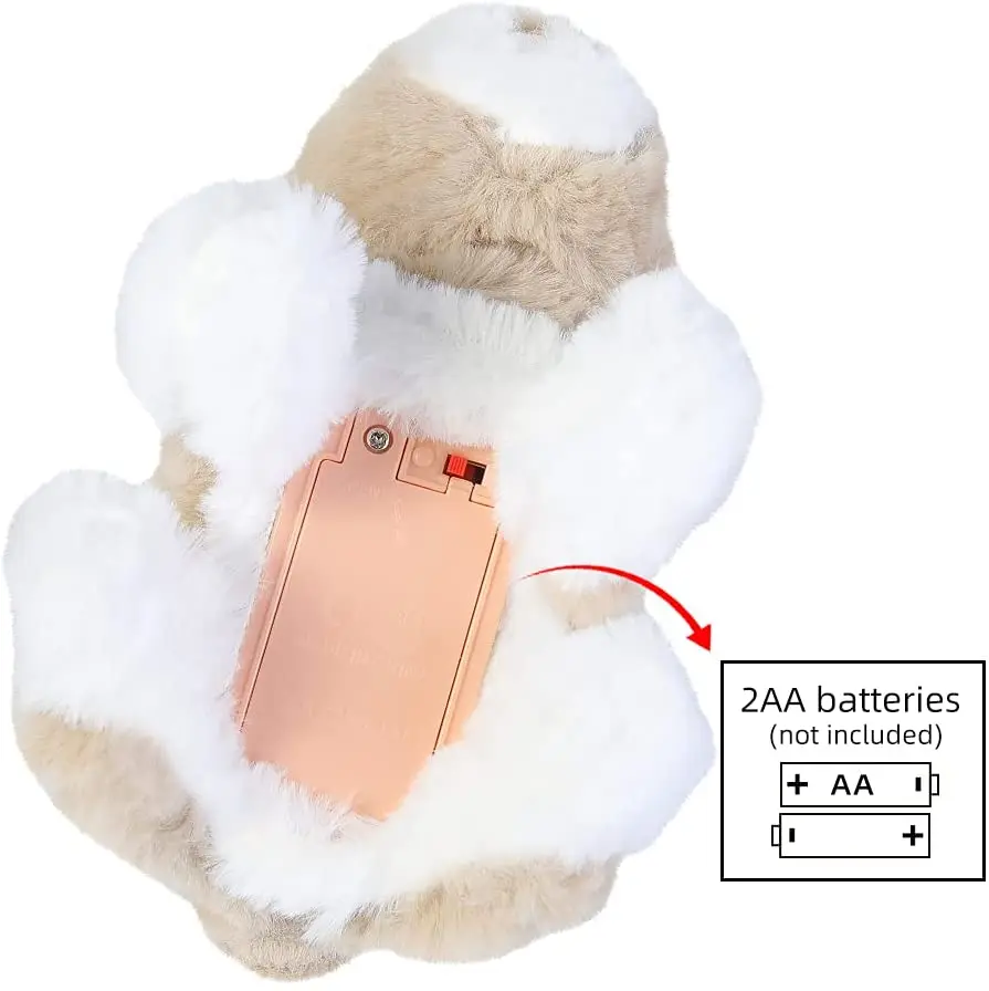 Conejo De Peluche Eléctrico Saltarín – Juguete Interactivo Con Sonidos Y Orejas Movibles, 18 Cm, Ideal Para Niños Y Niñas