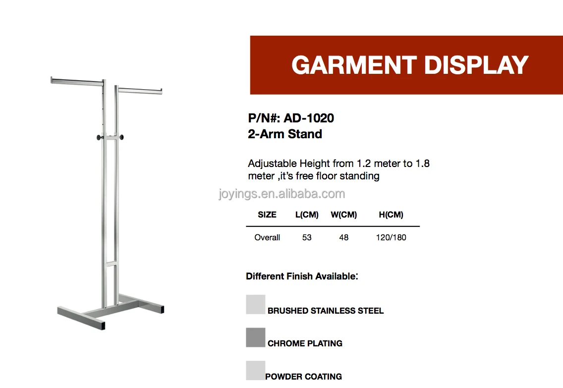 Golden Clothes Rack Display Fitting Lady Retail Store Stand