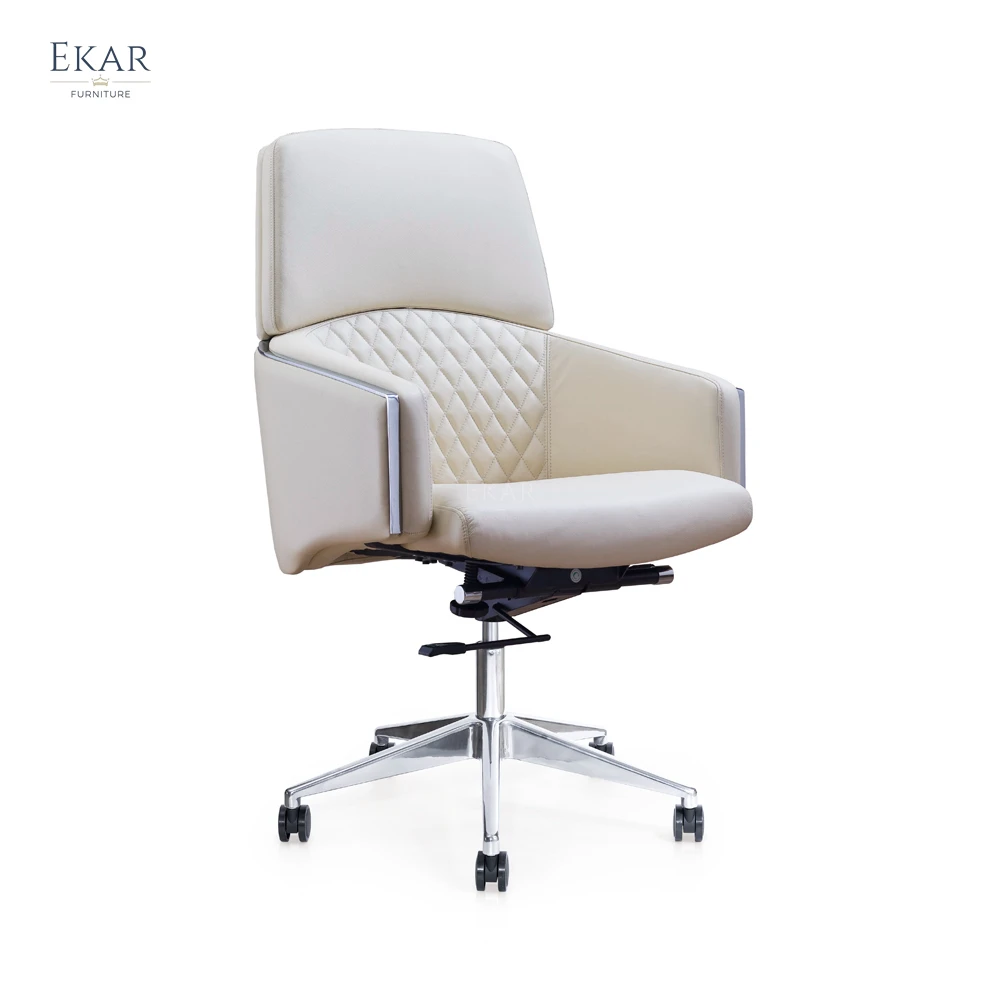 Elegant Italian Imported Top-Grain Leather Armrest Office Chair - Ultimate Executive Comfort