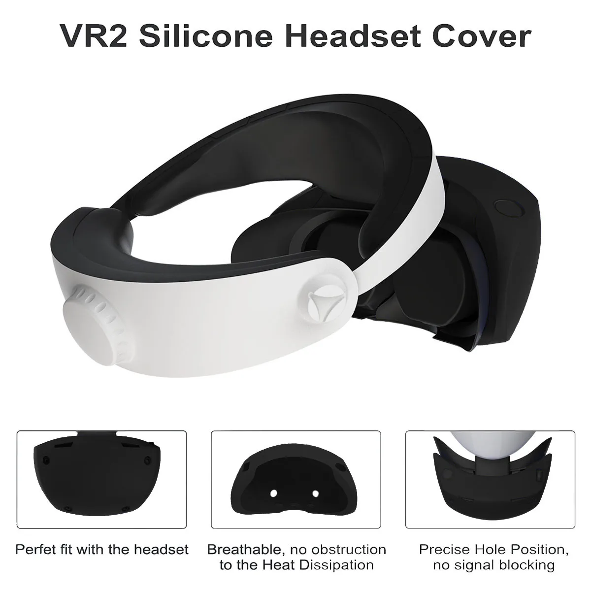 Helmet cover For PSVR2 with full protective cover skin friendly soft silicone dust-proof and sweat proof factory