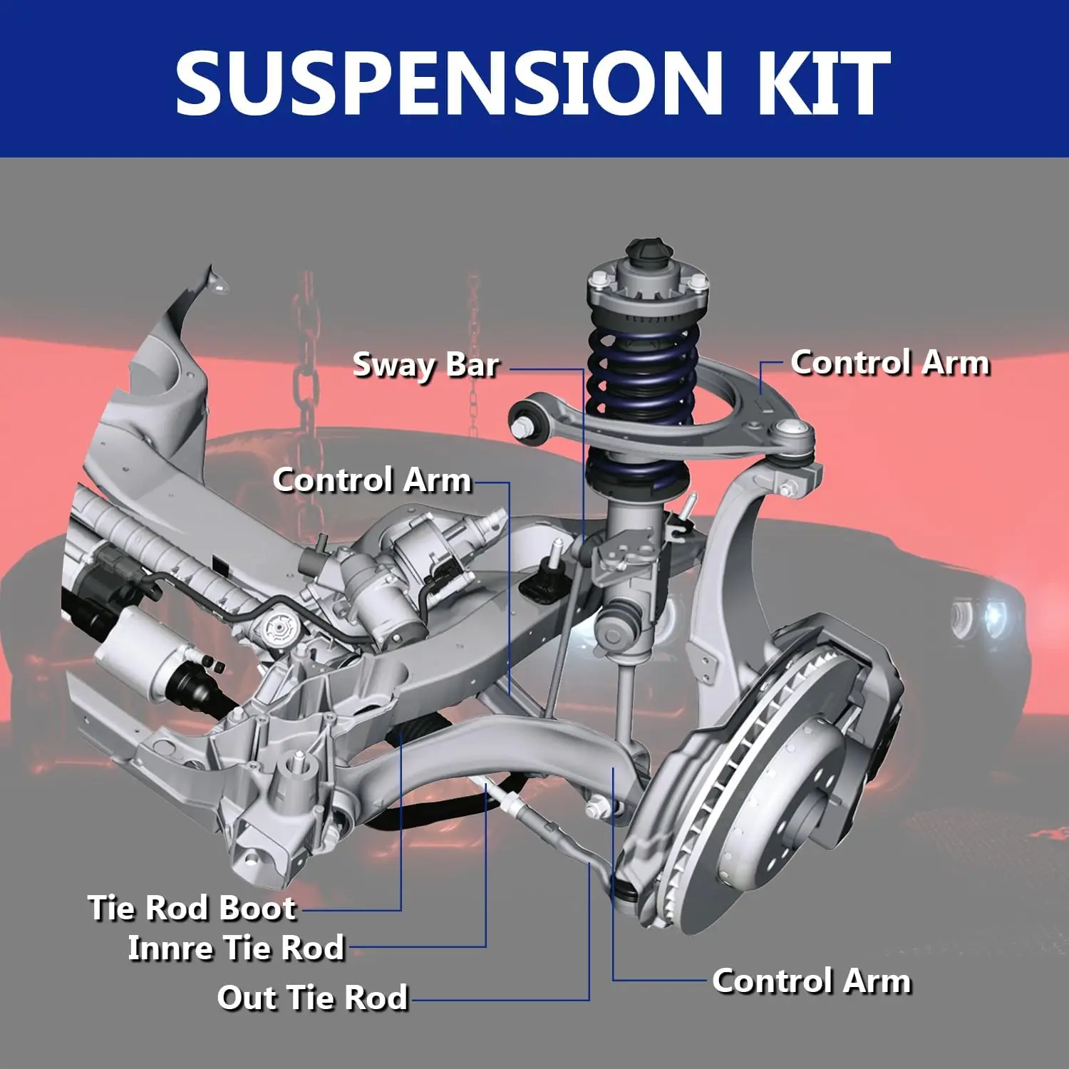 Suspension Control Arm and Ball Joint Assembly Fits select: 2002