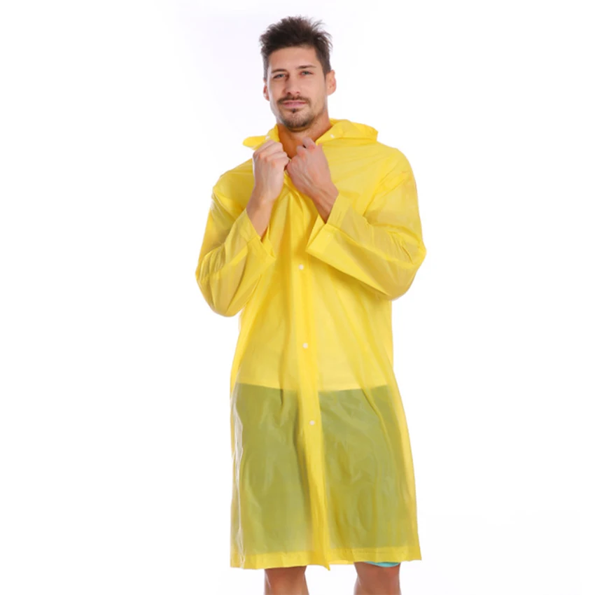 fashion women men pvc transparent raincoat