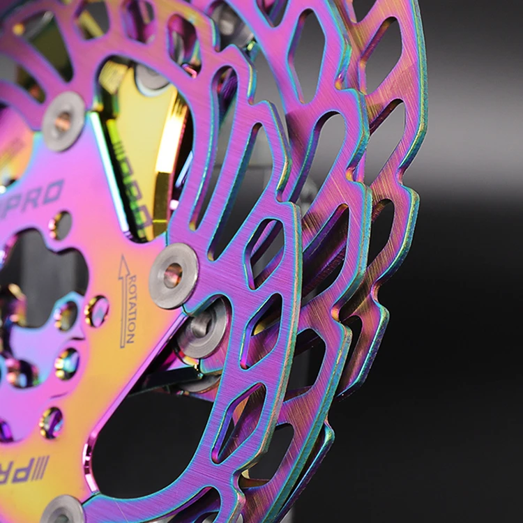 140/160/180/203 мм IIIPRO MTB велосипед быстрый Прохладный дисковый тормозной ротор полностью CNC цветной дорожный диск