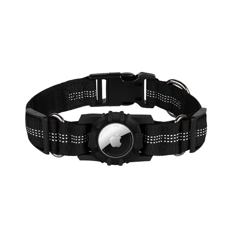 Air Tag Dog Collar Reflective Apple Air Tag Dog Collar Adjustable Durable Heavy Duty Dog Collar