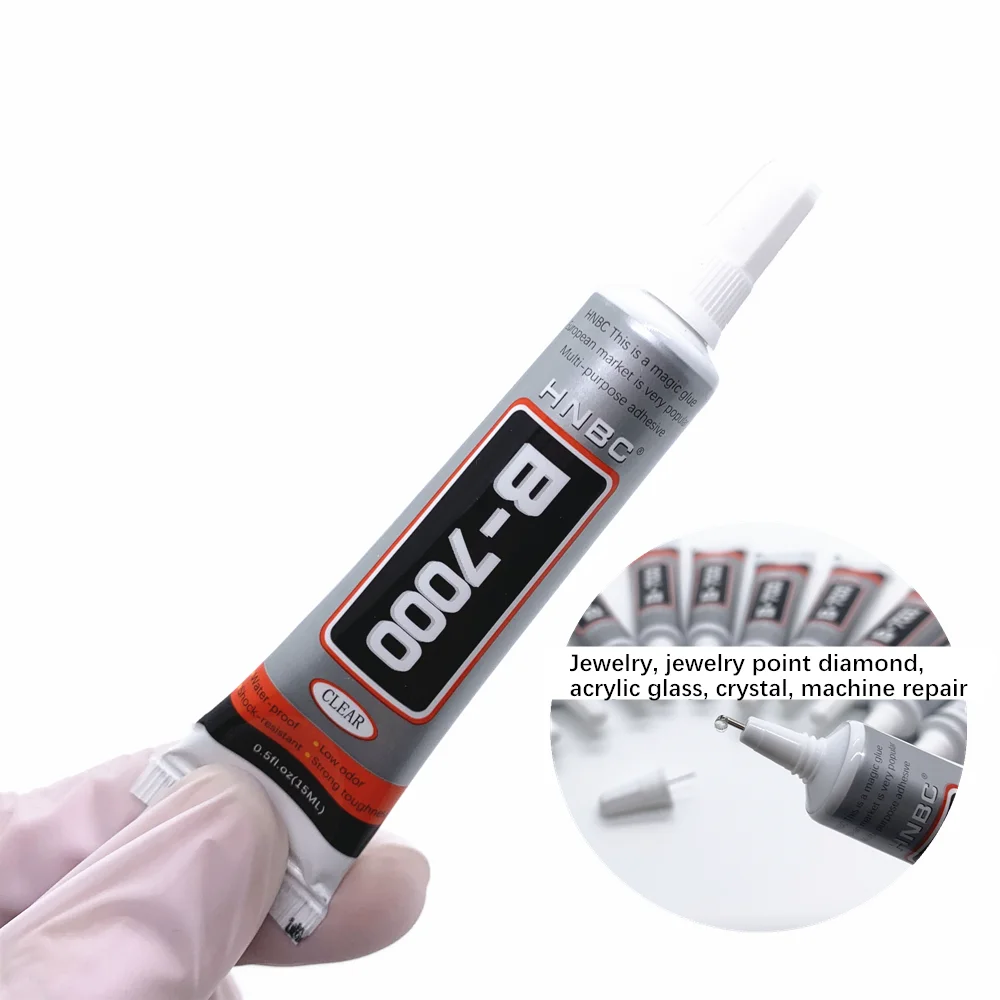 40 Pieces B-7000 Adhesive Multi-Function Glues Paste Adhesive in 3ml for  DIY Craft Glass, Wooden, Manicure, Jewelry Making Supplies