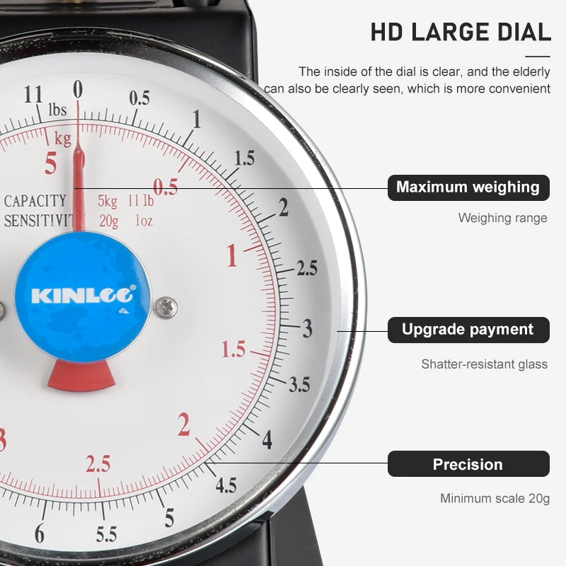 Весы кухонные с пружинным циферблатом 5 кг/11