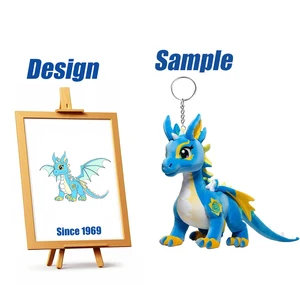 Shengye Keychain Toy Supplier Custom Plush Dragon Keychains Cute Stuffed Animal Plush Dinosaur Doll Bag Pendant Kids Gift Toy
