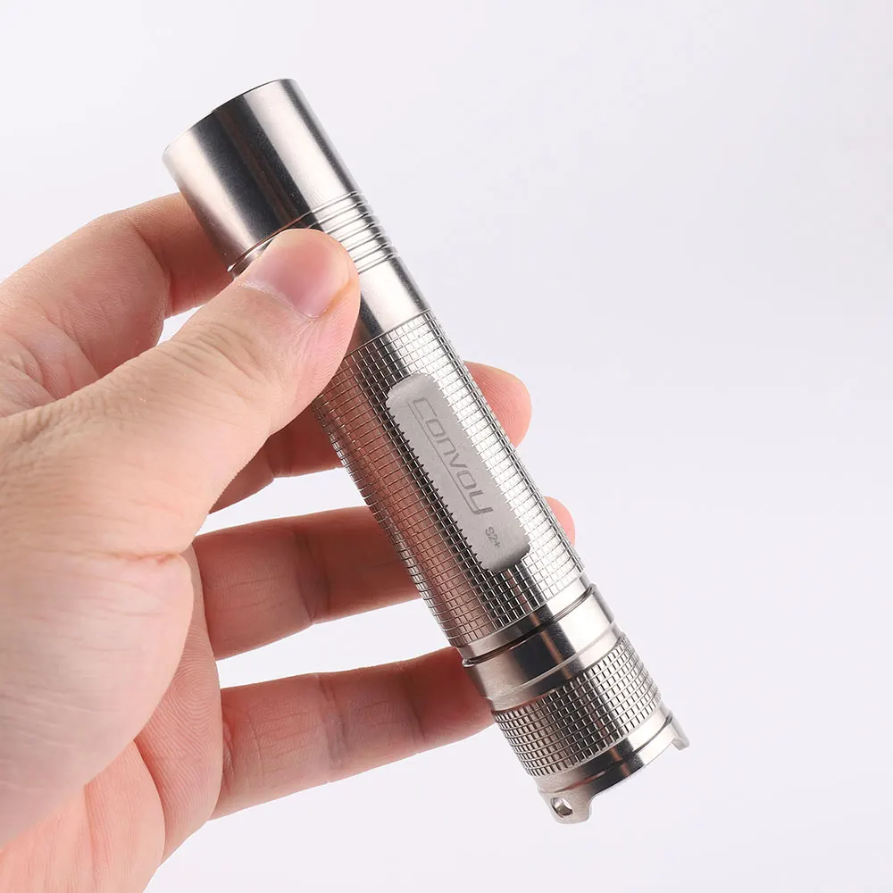 Titanium Alloy Convoy S2+ 18650 Flashlight - LED, Rechargeable