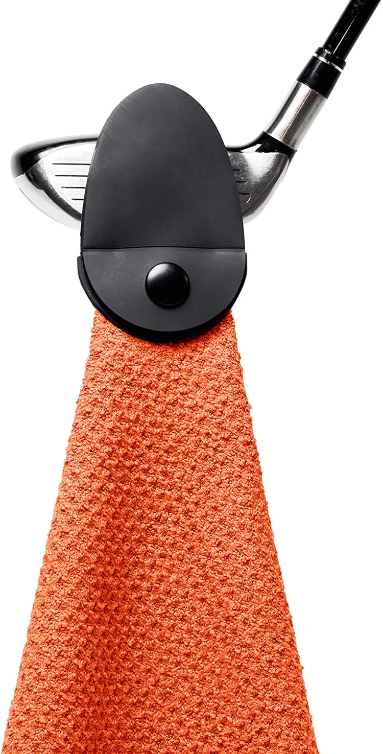 Custom Sublimation Printed Microfiber Waffle Weave Golf Towels With the Magnet and Hook details