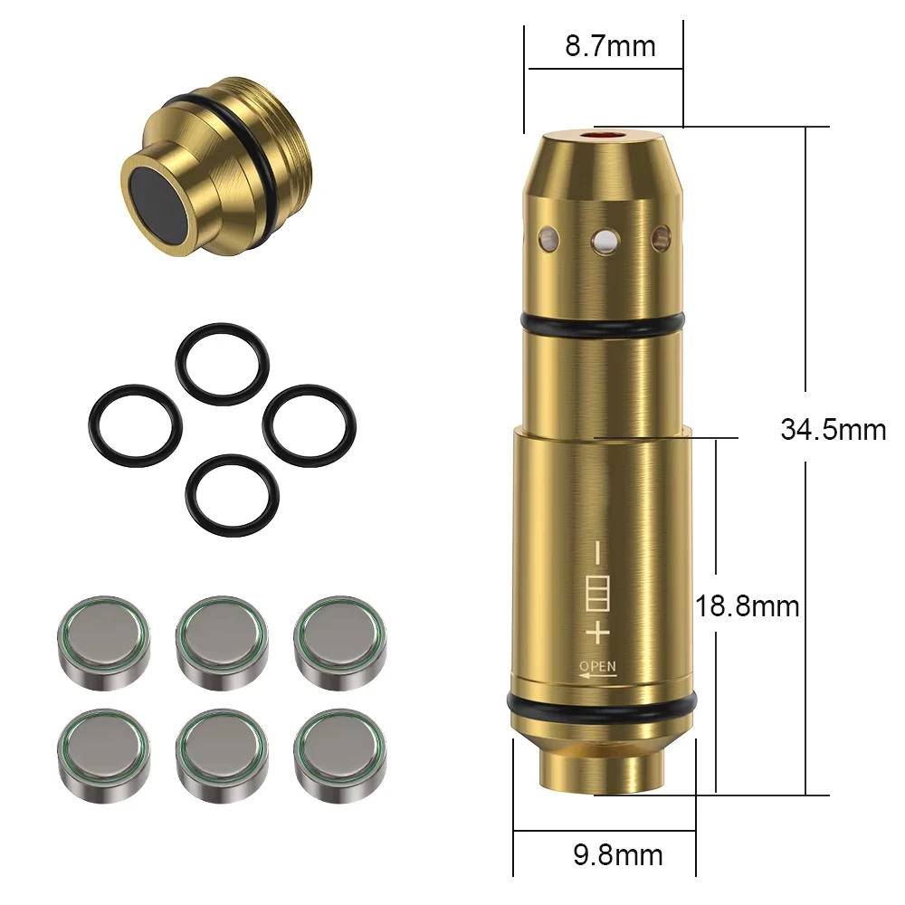 Aetronix 9m Sports Entertainment Dry Fire Shooting Training Various Calibers Including 9 . 45  .223  7.62*39 Laser Cartridges