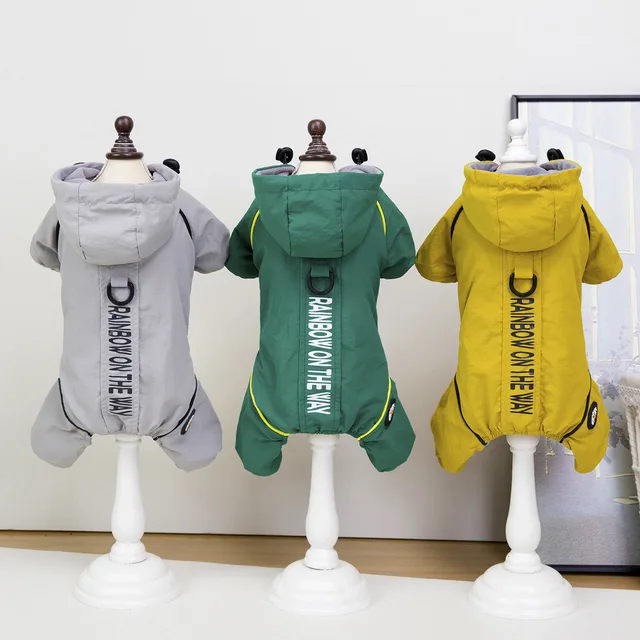 New Autumn Winter Pet Dog Clothes Waterproof Wholesale Four Legs Jumpsuit