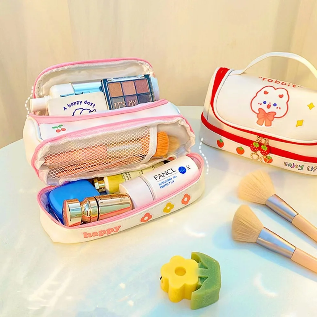 china mini travel makeup bag supplier XIAOLER Small Pouch, Double Zipper Cosmetic Bag, Makeup Bag, Cute Makeup for Purse, Toiletry Bag (Black) : Beauty & Personal Care Wholesale Small Makeup Bag China