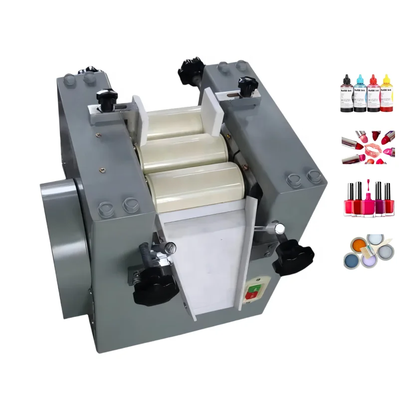 DZJX Automatic Bench Top 3 Roller Grinder Milling Machine for Ointments Mill of Three Rollers to Grind Pigment Paste