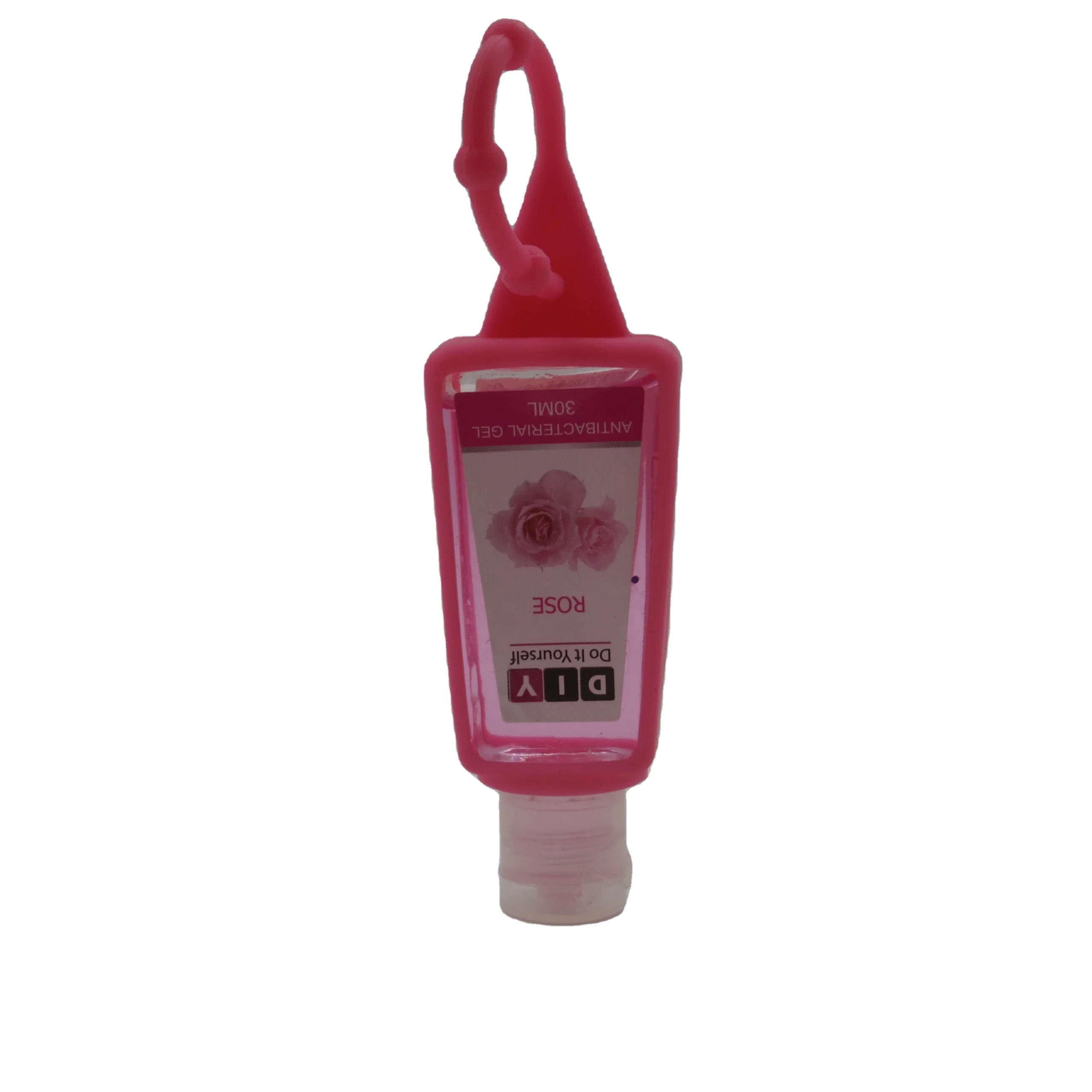 Oem Odm 1 унция desinftantes Пользовательский логотип мини карманный силиконовый держатель антибактериальный гель для