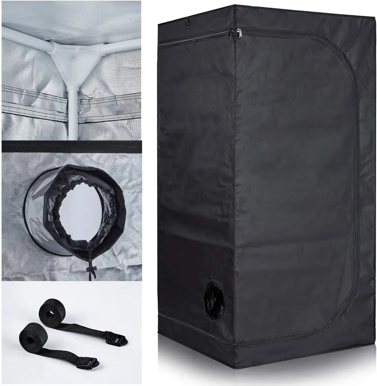 Complete Dark Room Grow Kit 120*120*200cm Grow House Kit Plant Tent
