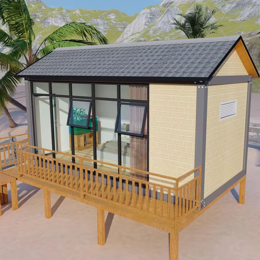 Wind Resistance Rainproof Modern Flat-roofed Modular Houses Casas Prefabricadas Container House by the Sea