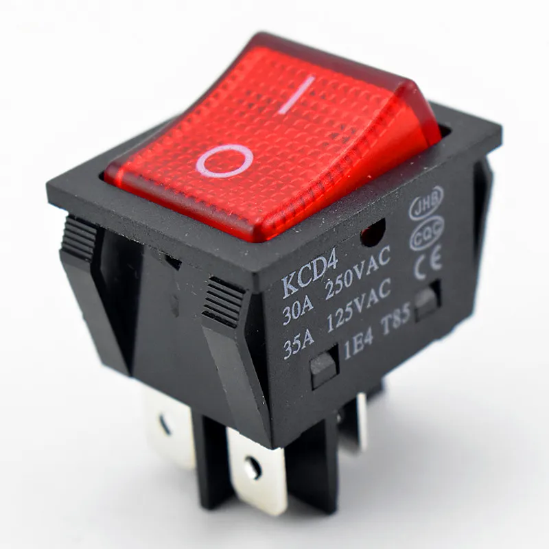 Kcd4 Rocker Switch Kcd4 Rocker Switch Led Panel Button 35 30 Amp 250VAC 1E4 T85 Switch ...