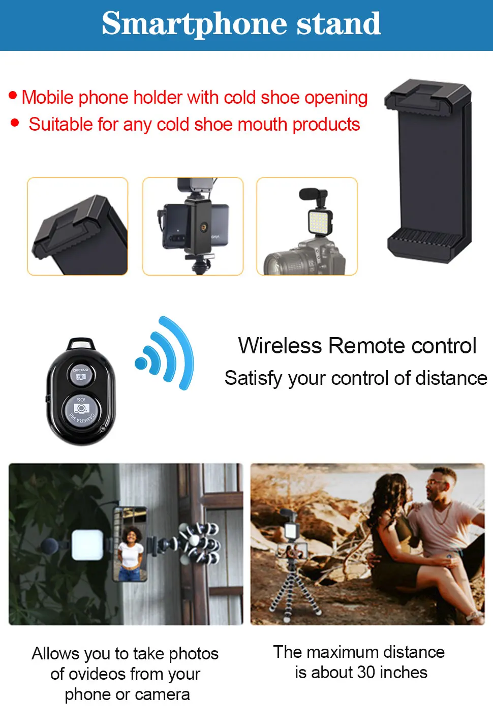 KIT-03LM Smartphone Vidéo Microphone Filaire Support de Téléphone Trépied Support Lumière LED Kits de Vlogging Micro pour Youtube TikTok Live