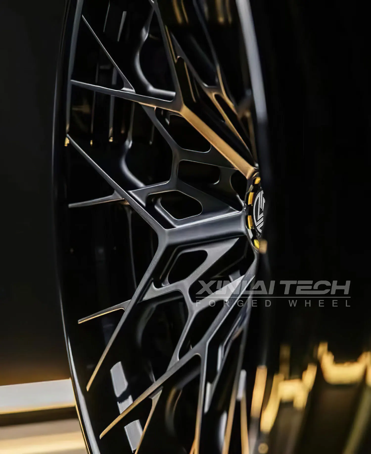 XL Custom Forged Wheels PCD 5x112 5x114.3 5x120 Passenger Car Wheels Integral Gloss Black Car Wheels Rims - Image 3
