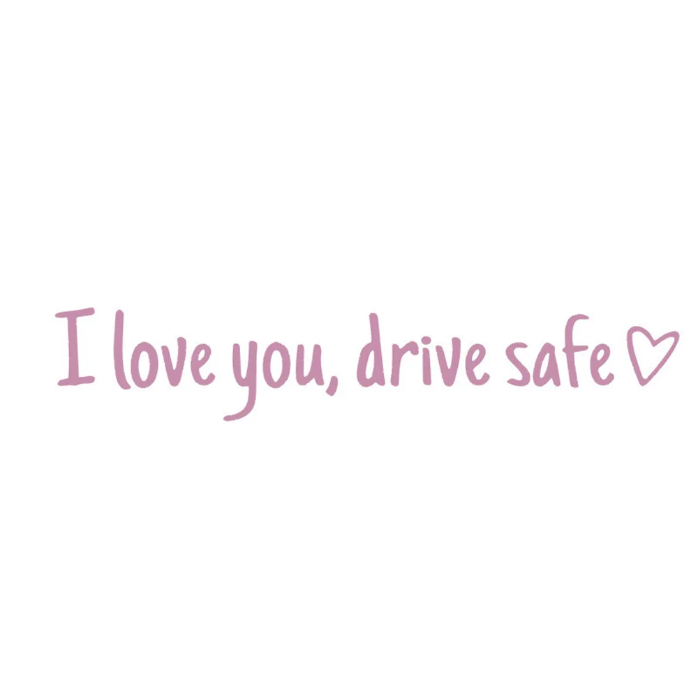 I Love You Car Decal