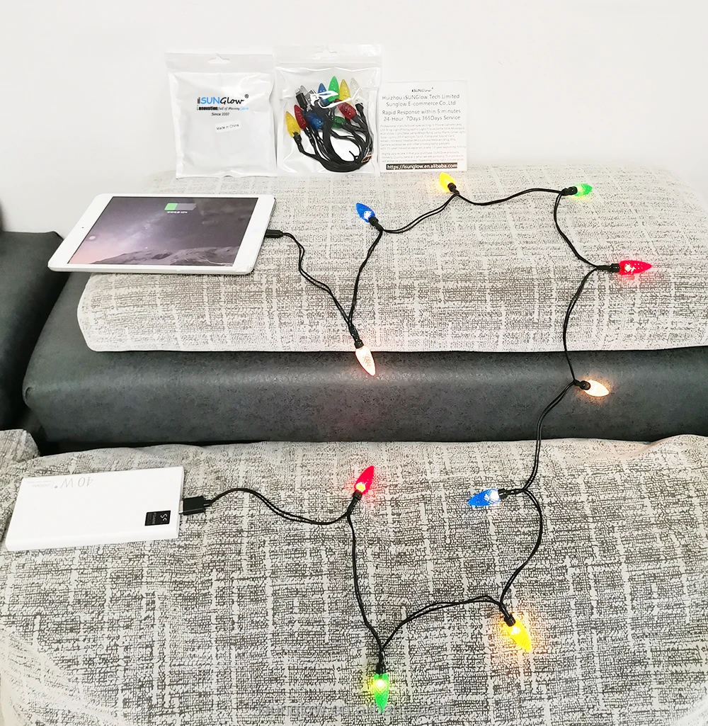Christmas Light 10led Festival Lighting Led Light Phone Charger