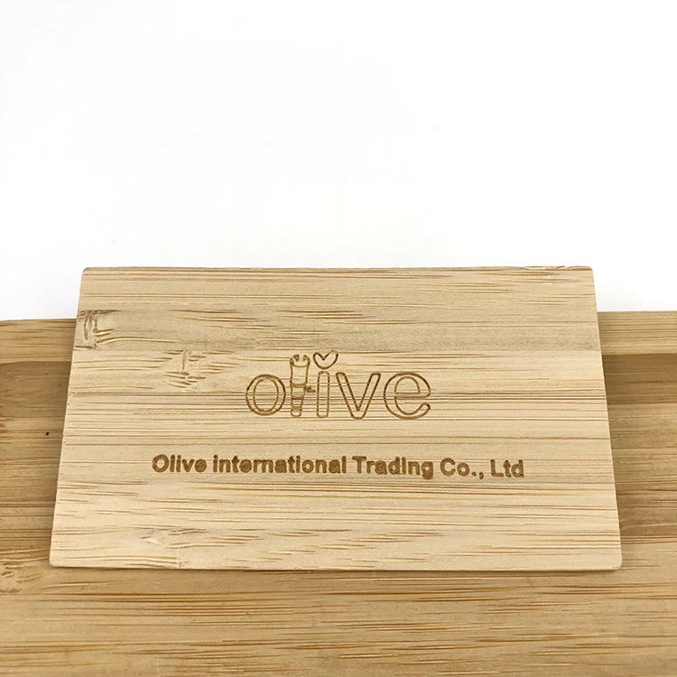 bamboo business card