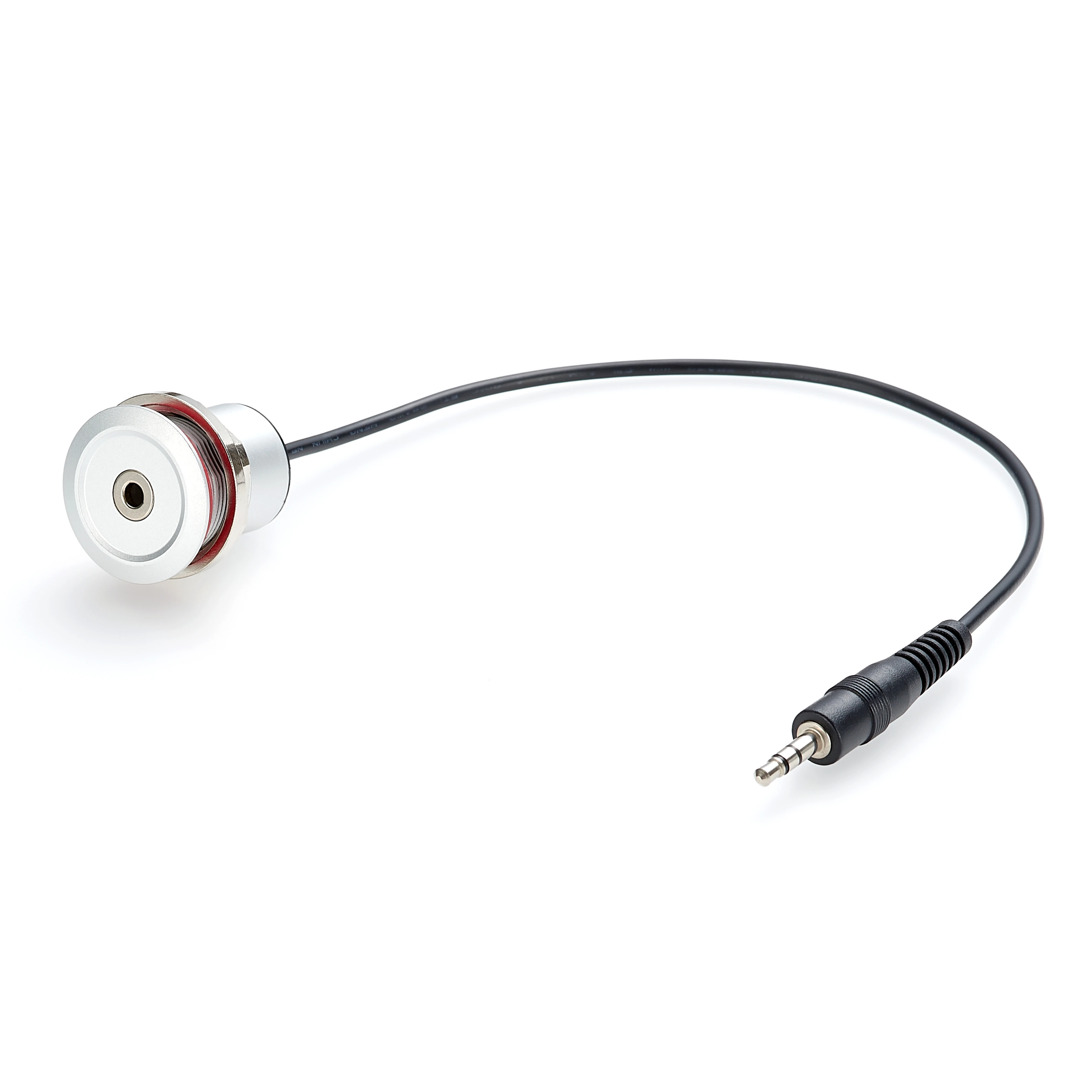 Metal round 3.5MM panel mount male to female extension cable Stereo Jack 3.5 mm male to female panel-mount cable