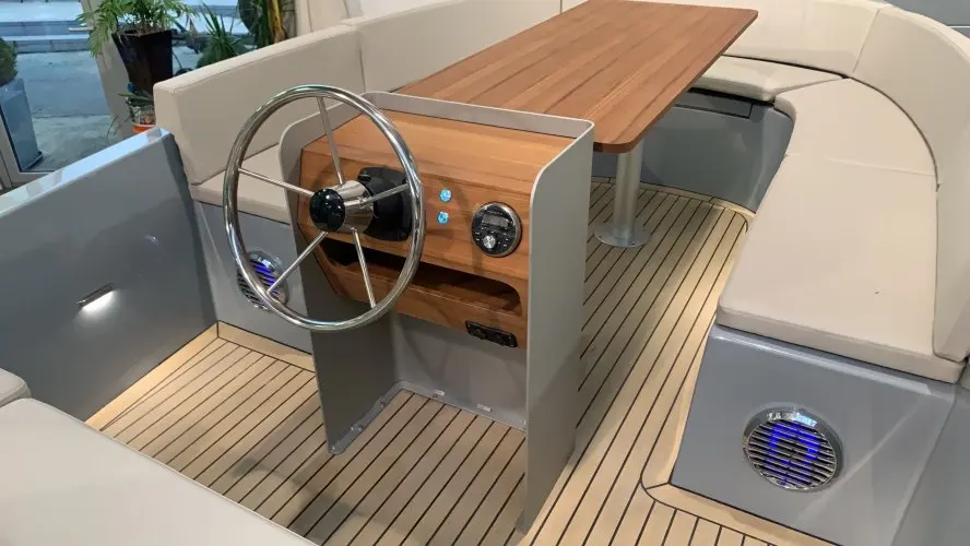 Ecocampor 18ft Open Recreational Aluminum Boat With Centre Console And