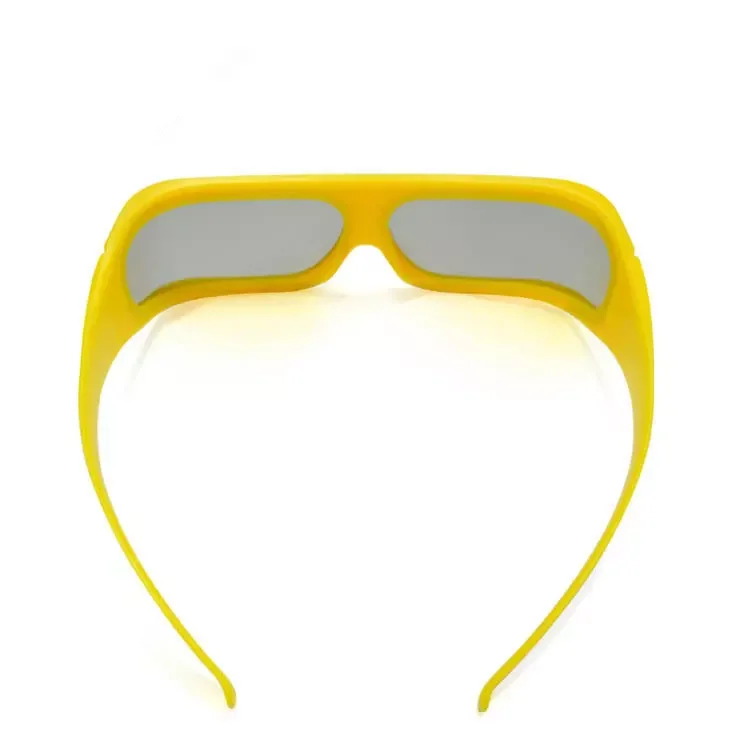 Big Yellow Frame Linear Polarized 3D Glasses for 3D 4D 5D 6D Cinemas,Passive 3d Glasses Linear Glasses for 3D Movies