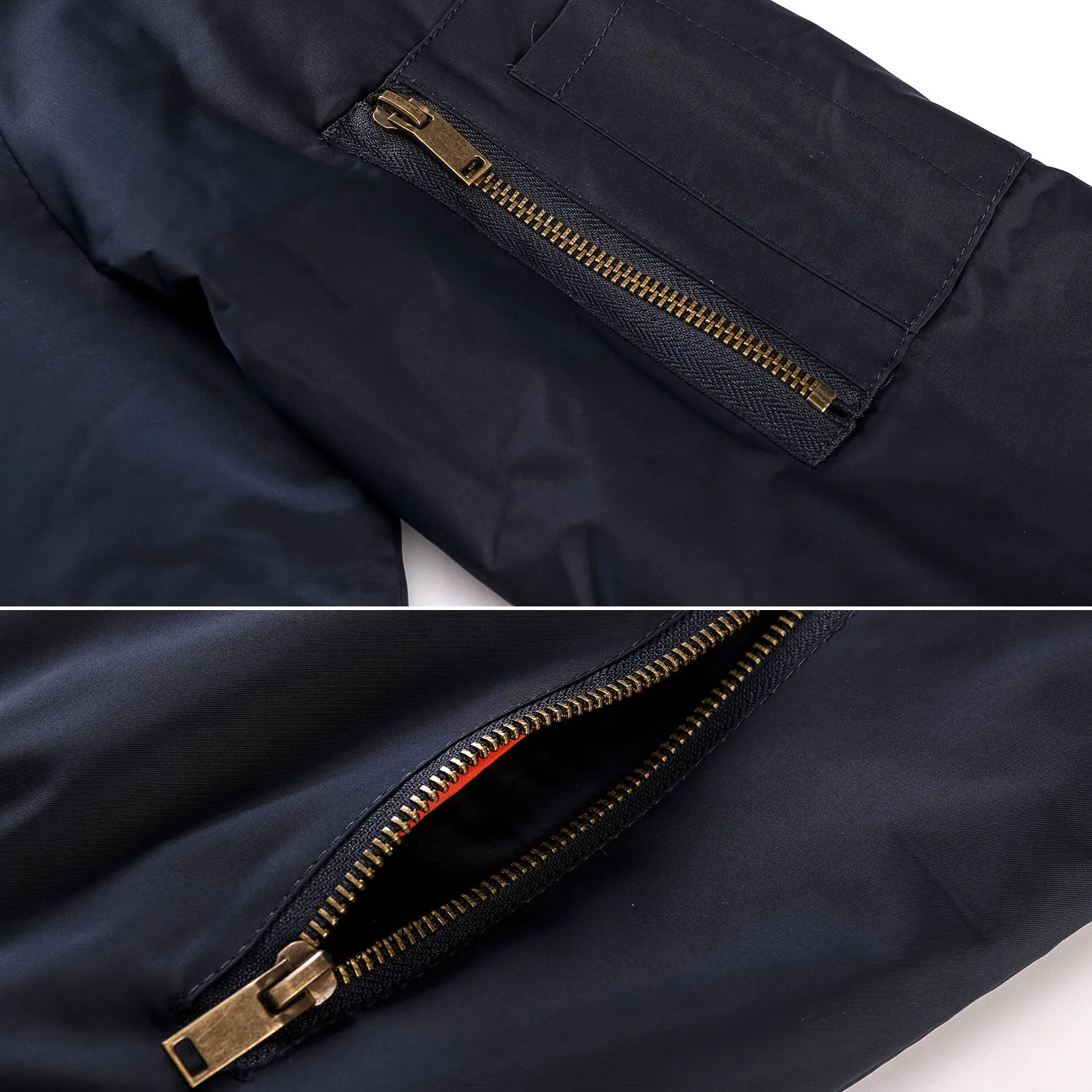 Men's Reversible Bomber Jacket For Winter Streetwear Warm Pilot_voghion.com