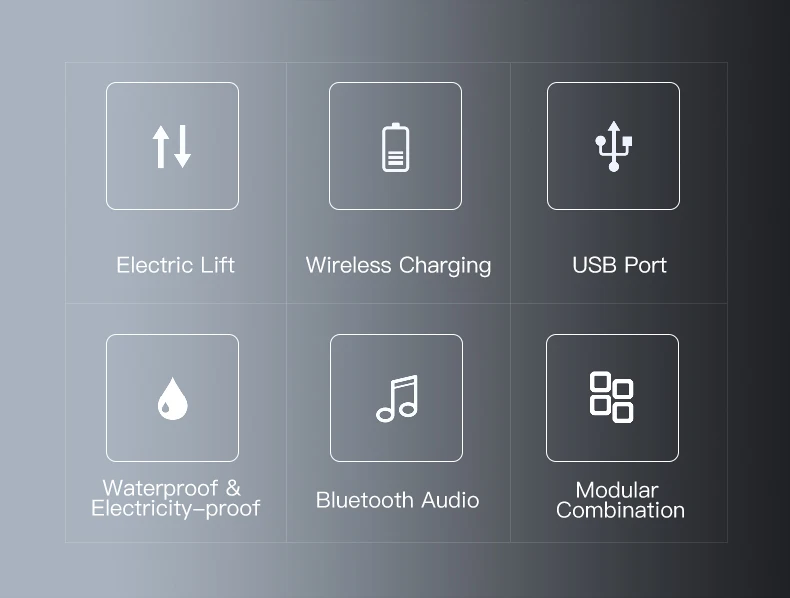 Aodoran Electric British Standard Lift Socket Embedded Kitchen Island ...