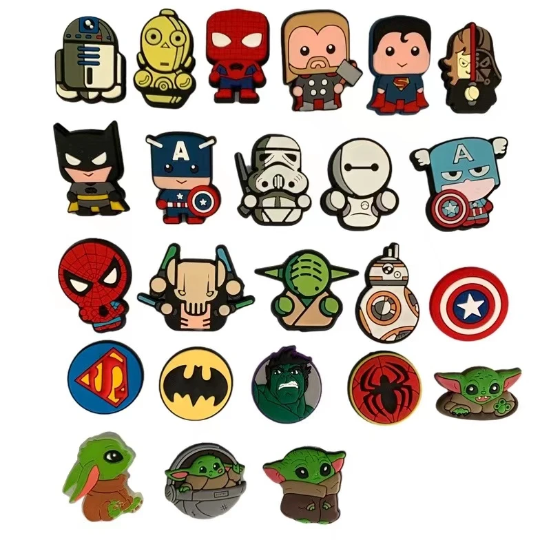 Wholesale Custom Pvc Cartoon Marvel Superman Croc Charm Designer Charms ...