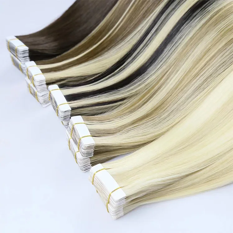 Wholesale 12a Grad Virgin 100 Human Hair Double Drawn Injected Tape