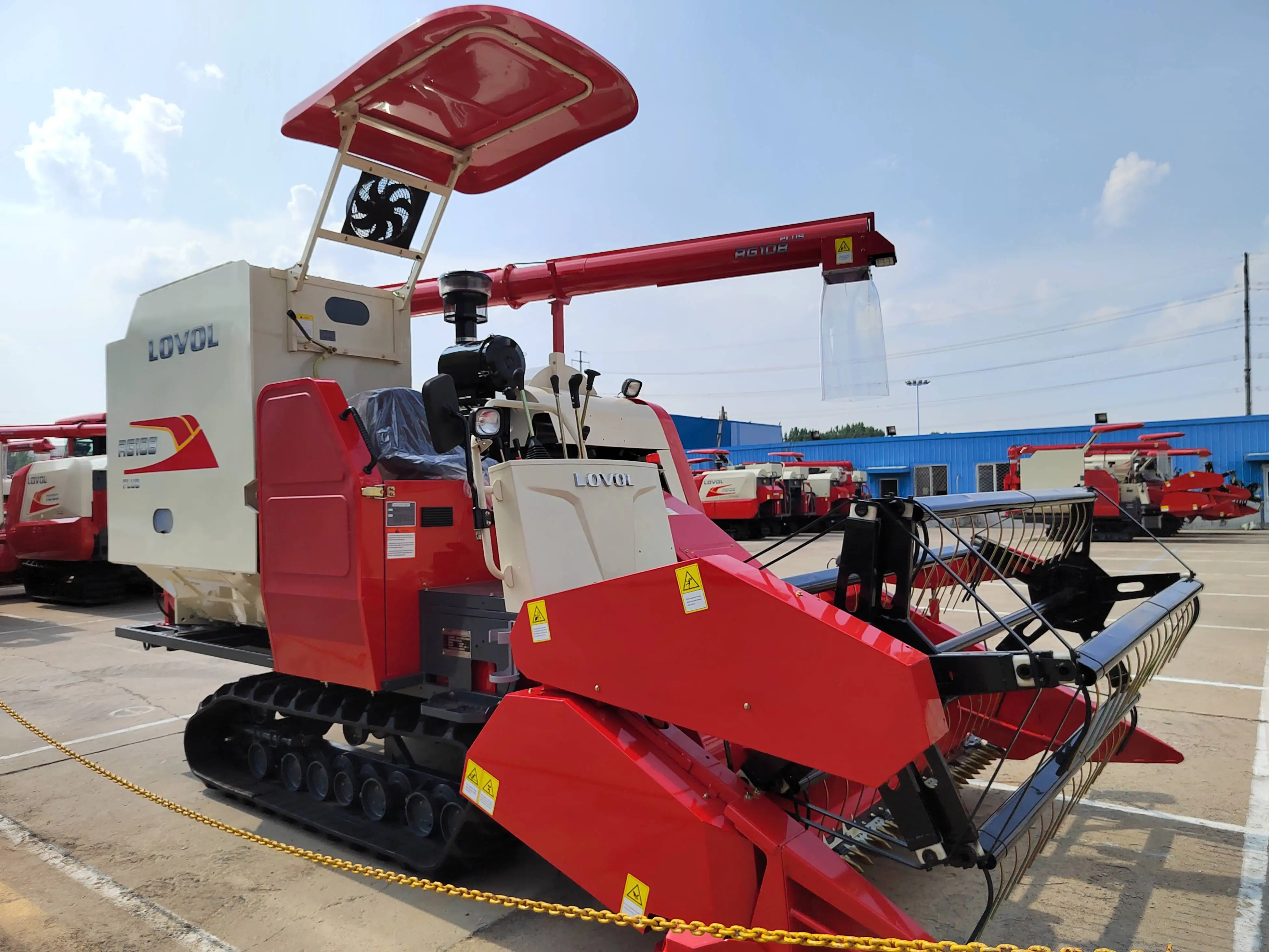 Lovol RG108 Corn and Wheat Combine Harvester Machine Rice Harvest  for Sale